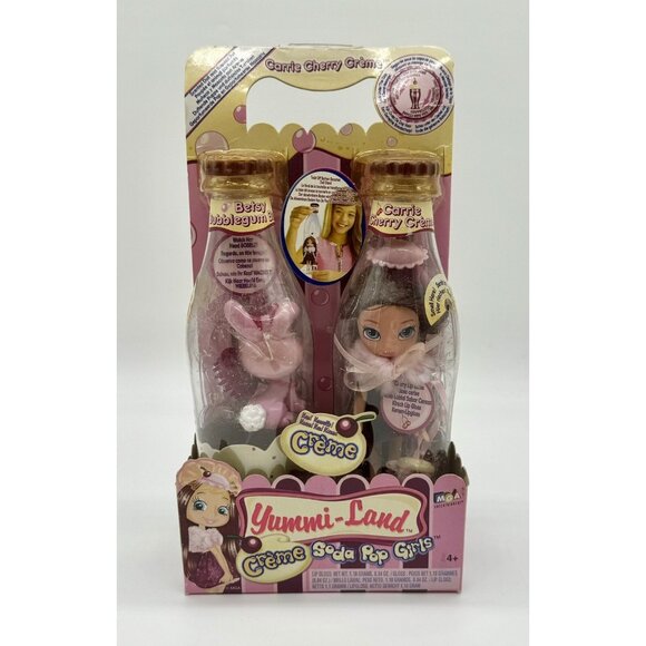 Yummi Land Soda Pop Girls Carrie Cherry Creme & Betsy Bubblegum Bunny Damaged - Picture 1 of 7